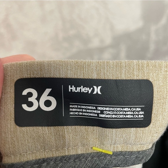 Hurley Nike collaboration golf chino shorts men’s size 36 tan activewear - Picture 8 of 8